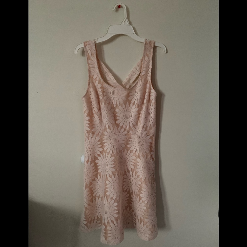 Off White Tank Top Style Skater Dress